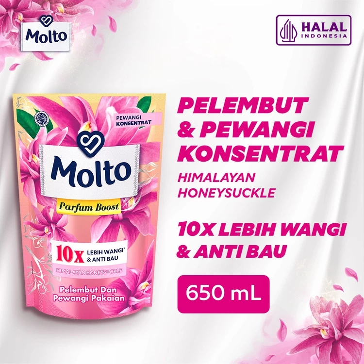 Molto Pelembut dan Pewangi Parfum Boost Himalayan Honeysuckle 650ml