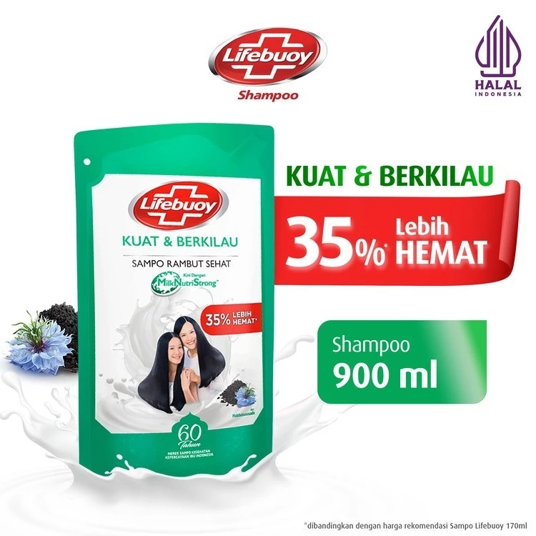 Lifebuoy Shampo Kuat & Berkilau 900 mL