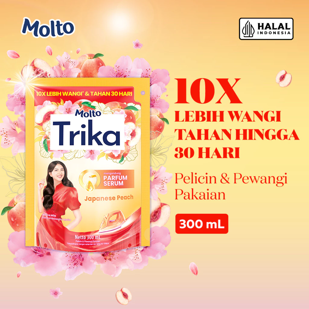 Molto Pelicin & Pewangi Pakaian Trika Japanese Peach 300mL