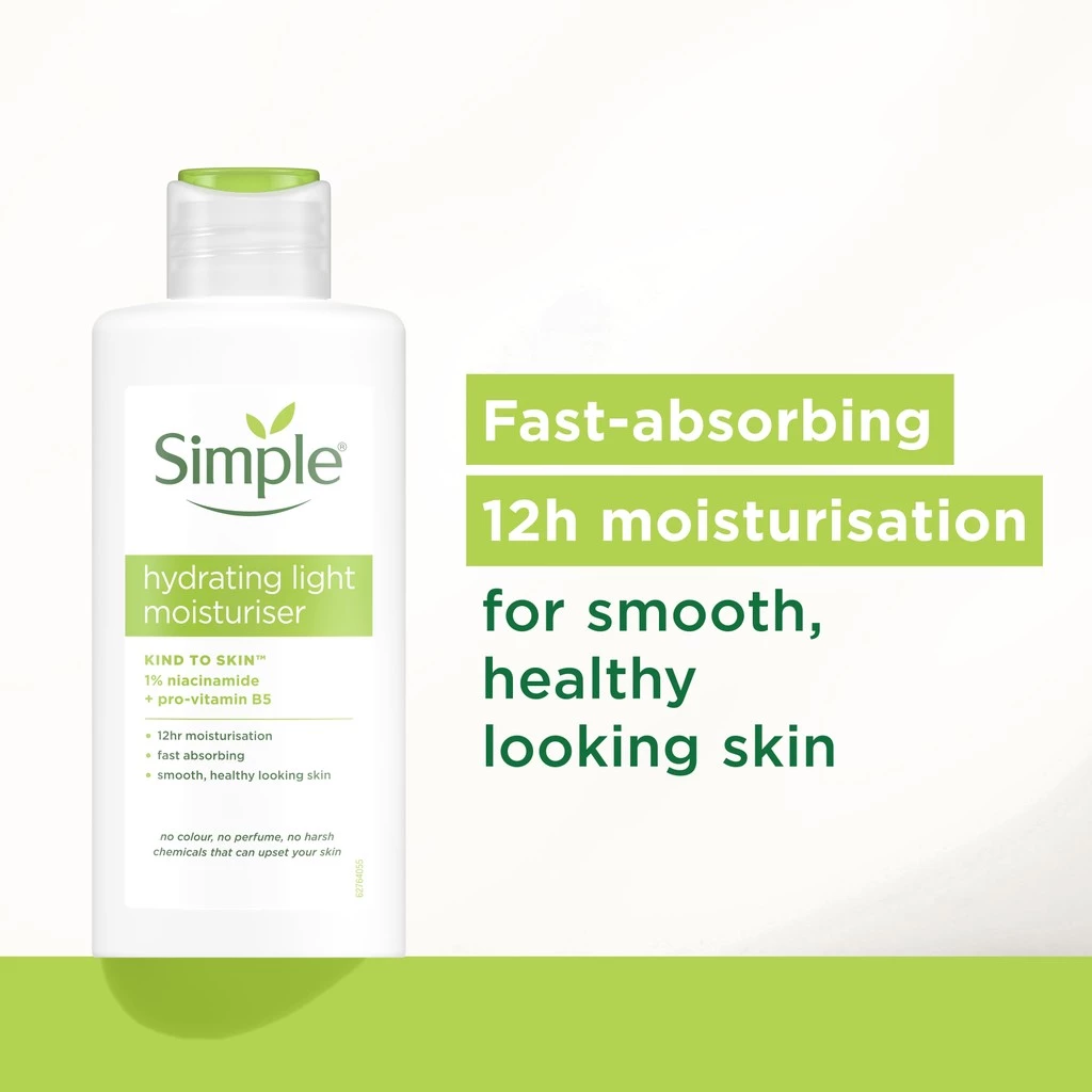 Simple Facial Hydrating Light Moisturizer 125ml - Melembabkan Kulit - No Harsh Chemicals