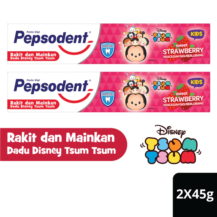 Pepsodent Kids Pasta Gigi Strawberry Twinpack