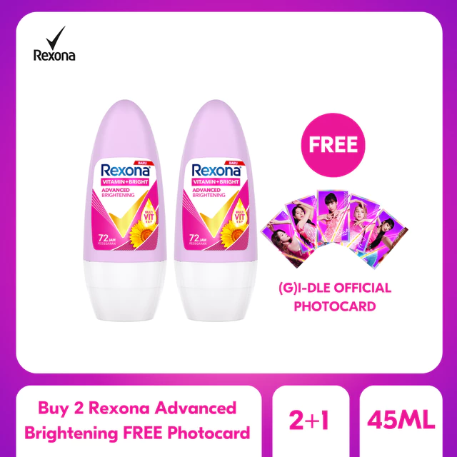 Buy 2 Rexona Advanced Brightening FREE (G)I-DLE Official Photocard