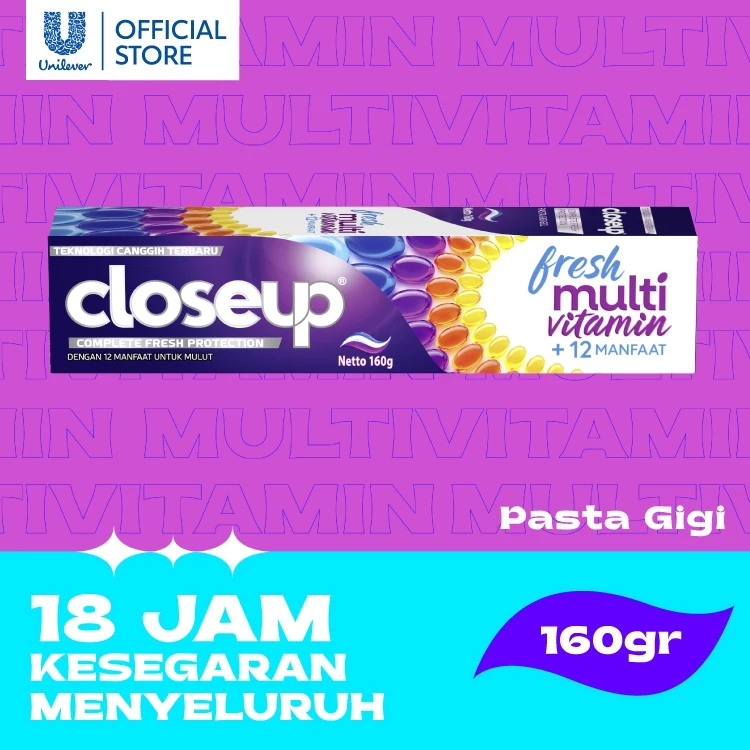 Closeup Pasta Gigi Fresh Multivitamin Complete Fresh Protection 160g Multi Benefit
