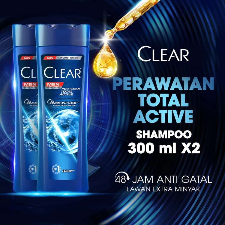 Clear Men Shampo Complete Care 300 ml - TwinPack