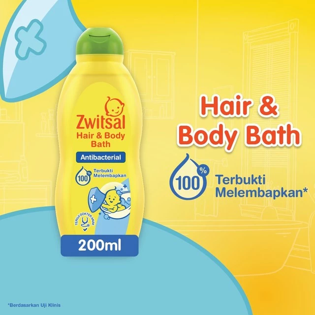 ZWITSAL HAIR & BODY ANTIBACTERIAL 200ML