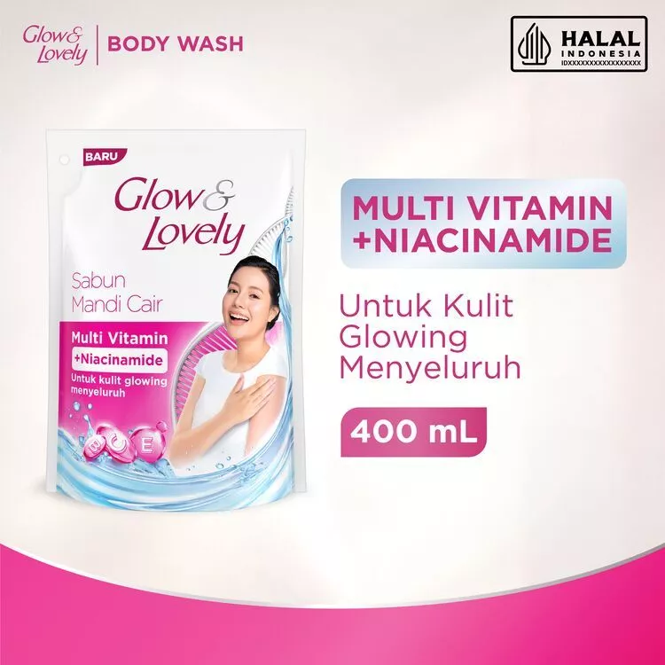 Glow & Lovely Brightening Bodywash with Multivitamin and Niacinamide 400ml