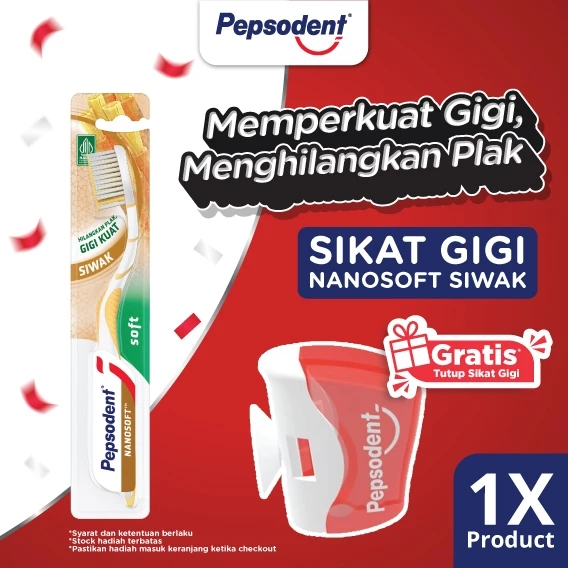 Pepsodent Sikat Gigi Nature Essentials Siwak Isi 1