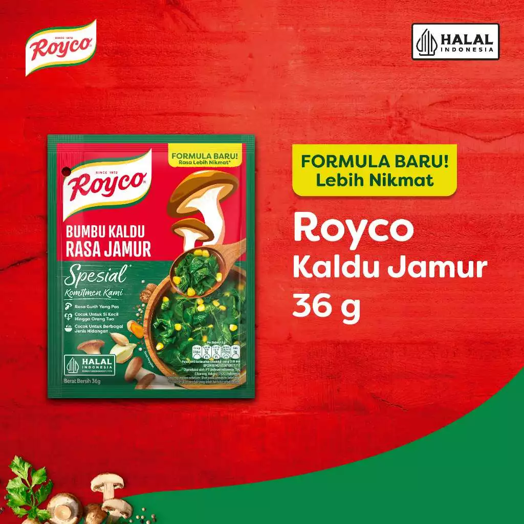 Royco Bumbu Masak Kaldu Jamur 36g Rasa Nikmat