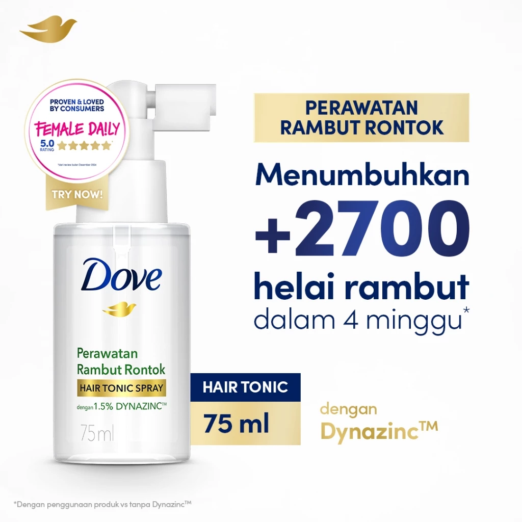Dove Hair Tonic Spray Perawatan Rambut Rontok - 75 ml