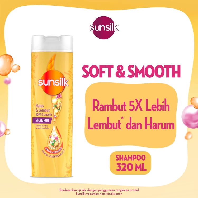 Sunsilk Soft & Smooth Shampoo 320 Ml, Moisture-Lock Technology