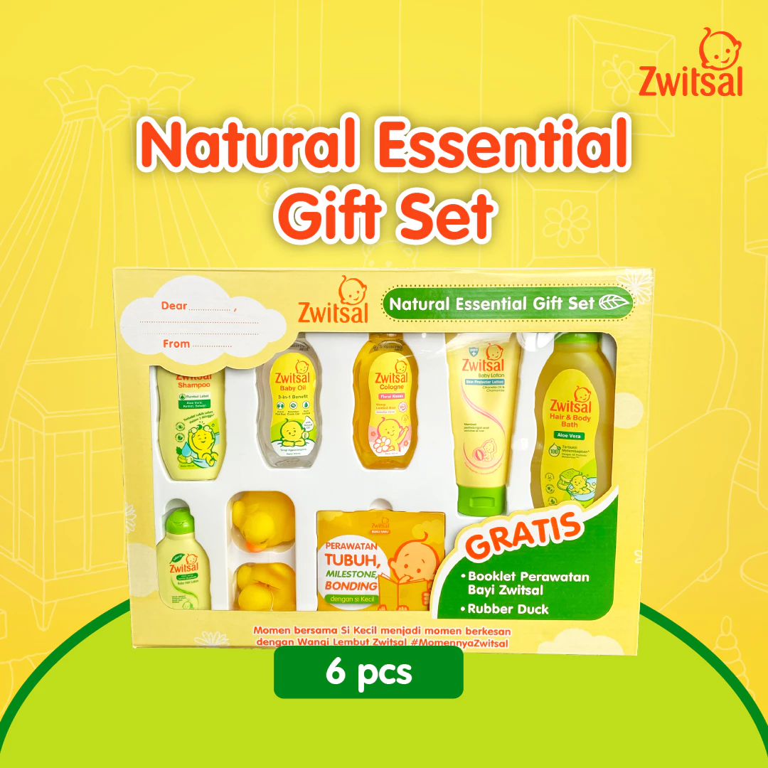 Zwitsal Essential Baby Gift Set Hampers Bayi Zwitsal Natural Paket Perlengkapan Bayi 1 Pc