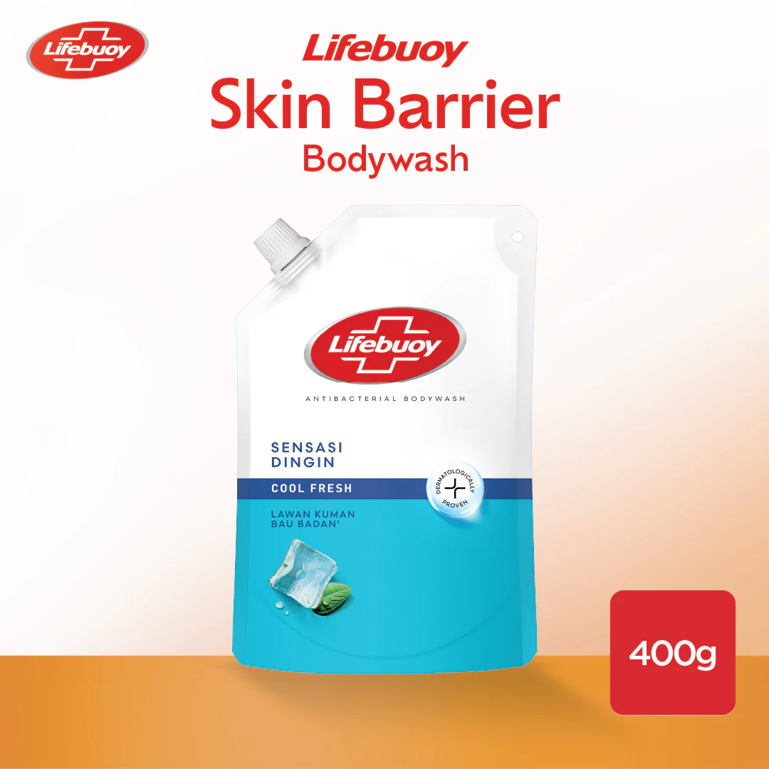 Lifebuoy Sabun Mandi Cair Cool Fresh 400 Ml Antibakteri