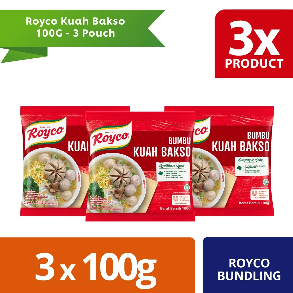 Royco Kuah Bakso 100G - 3 Pouch