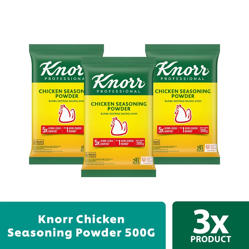 Knorr Chicken Seasoning Powder 500G - 3 Pouch