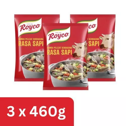 Royco Bumbu Penyedap Rasa Sapi 460gr - 3 Pouch