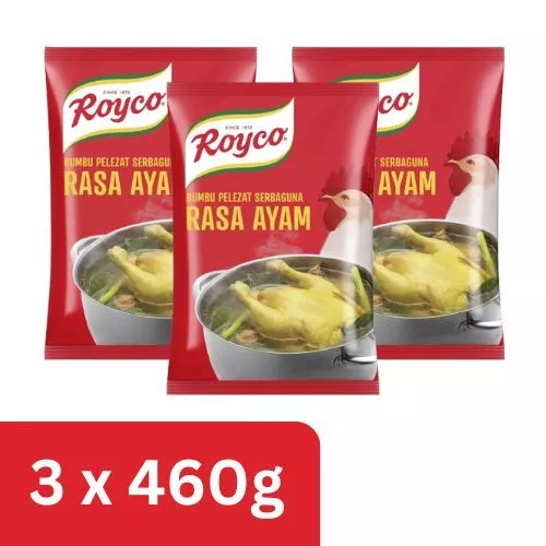 Royco Bumbu Penyedap Rasa Ayam Pouch 460g - 3 Pouch