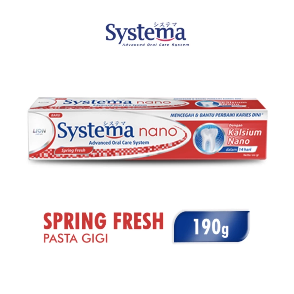 Systema Pasta Gigi Spring Fresh 190gr Nano Kalsium