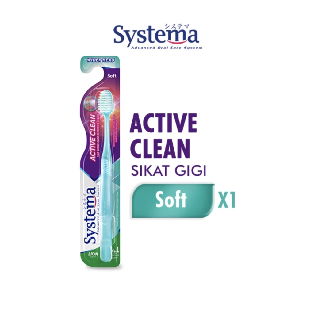 Systema Sikat Gigi Active Clean Soft Wide Head