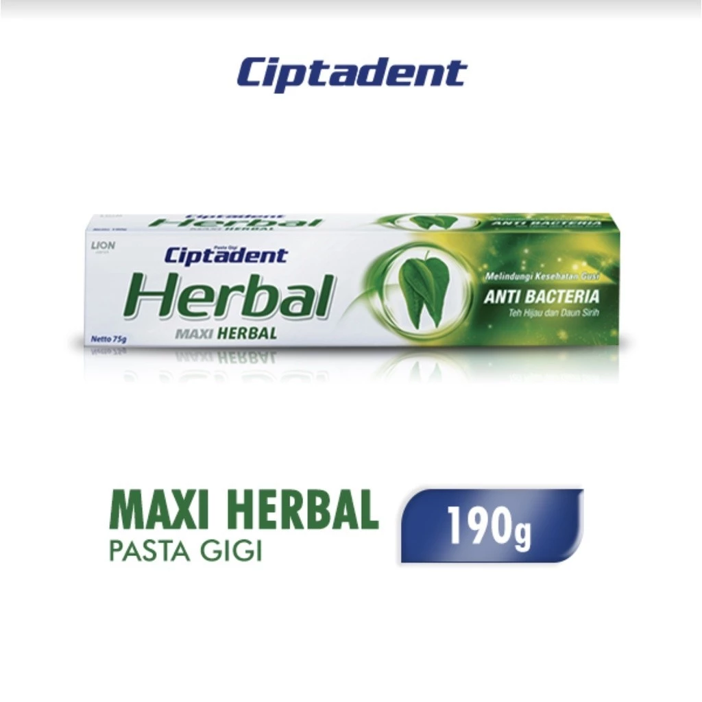 Ciptadent Pasta Gigi Maxi Herbal 190gr Anti Bakteri
