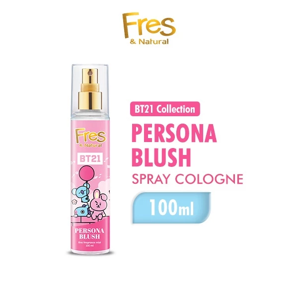 Fres & Natural Spray Cologne Long Lasting BT 21 Persona Blush Botol 100 ml