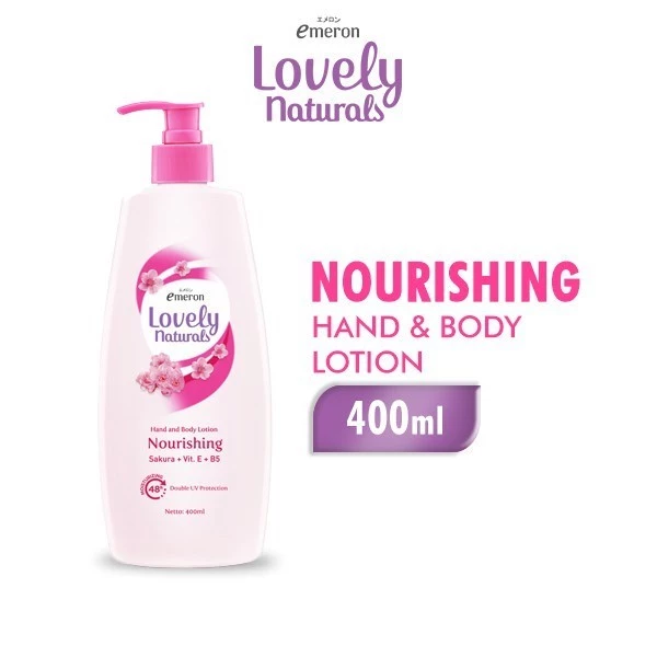 Emeron Lovely Naturals Hand & Body Lotion Nourishing Sakura 400 ml