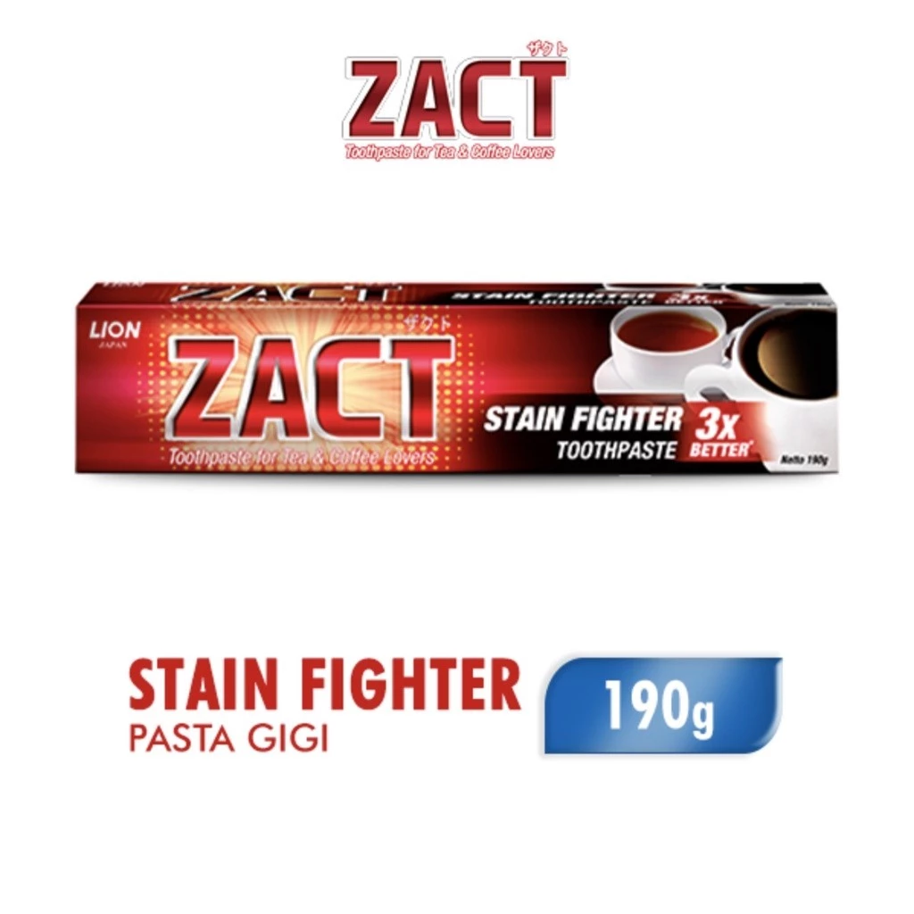 Zact Tube 190 Gr Pasta Gigi Anti Noda