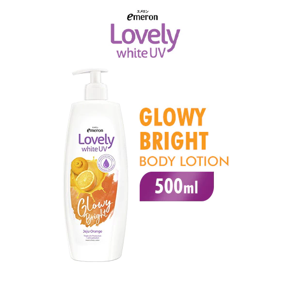 Emeron Lovely White Hand & Body Lotion Vitacinamide UV Glowy Bright 500 ml