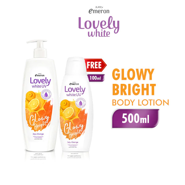 [Buy 1 Get 1] Emeron Lovely Glowy Bright Whitening 500ml - Free Emeron Glowy Bright 100ml