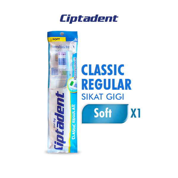 Ciptadent Sikat Gigi Classic Regular Soft Lembut Di Gusi
