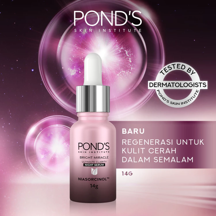 Pond's Bright Miracle Ultimate Clarity Brightening Night Serum 14G