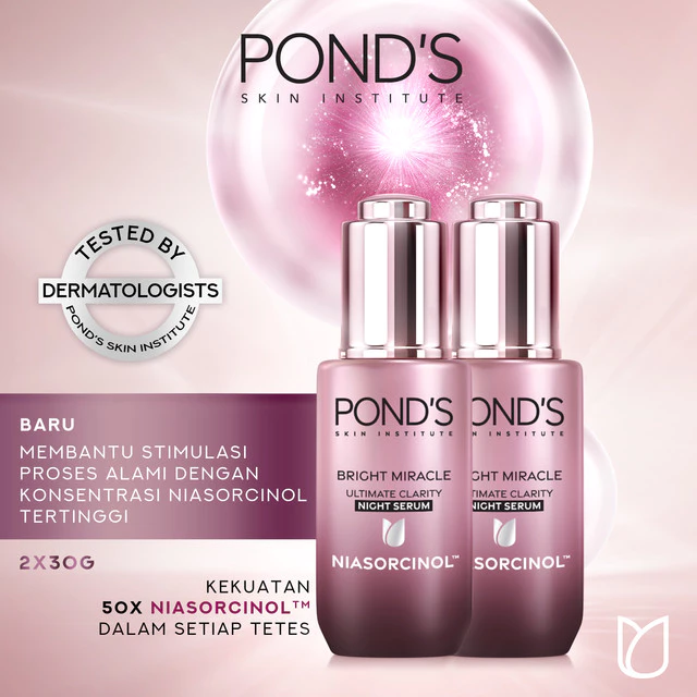 Pond's Bright Miracle Ultimate Clarity Night Serum 30G x2