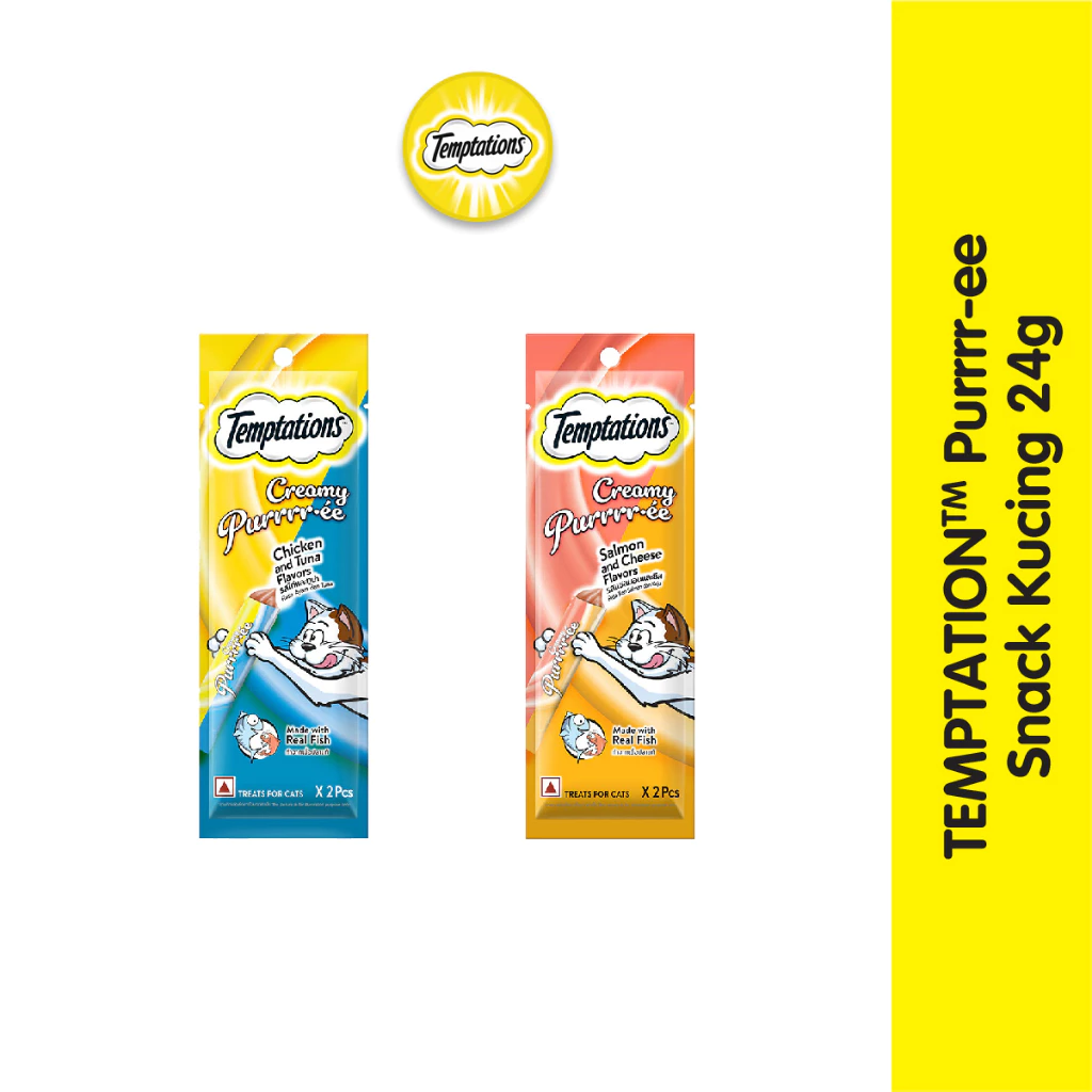 Temptations Snack Kucing Purrrr-ee 24 gr