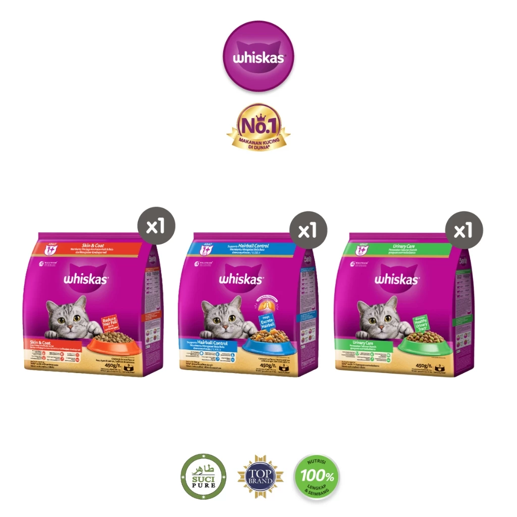 Whiskas Makanan Kucing Kering Junior 1.1 kg