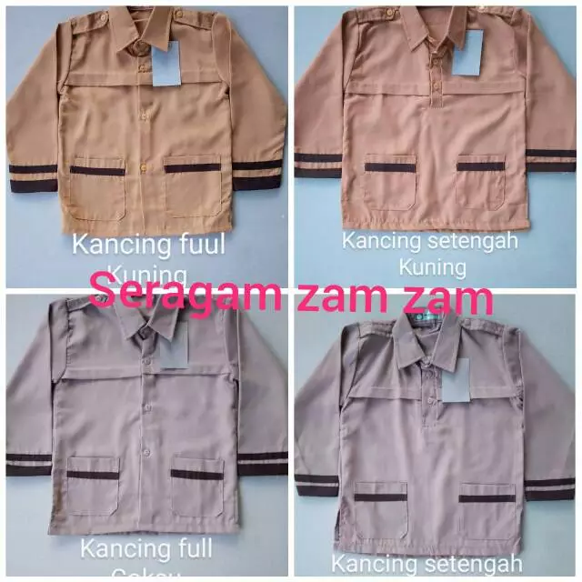 Kemeja Panjang Siaga SD/Seragam Sekolah Seragam SD Seragam Sekolah SD Seragam Pramuka Bu