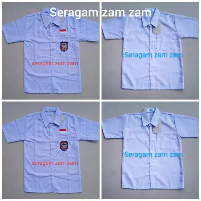 Seragam Sekolah SD/Kemeja Putih Pendek / Hem Putih Pendek Polos/ Hem Pendek Putih Kerja Kantor