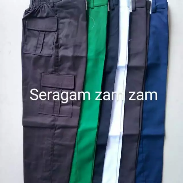 Celana Panjang SMP MTS Pinggang Karet Seragam SMP MTS