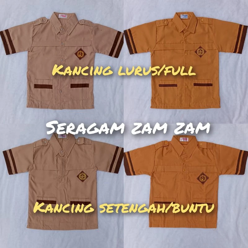 Seragam SD Siaga Lengan Pendek Seraga Sekolah SD Seragam Sekolah Seragam Pramuka