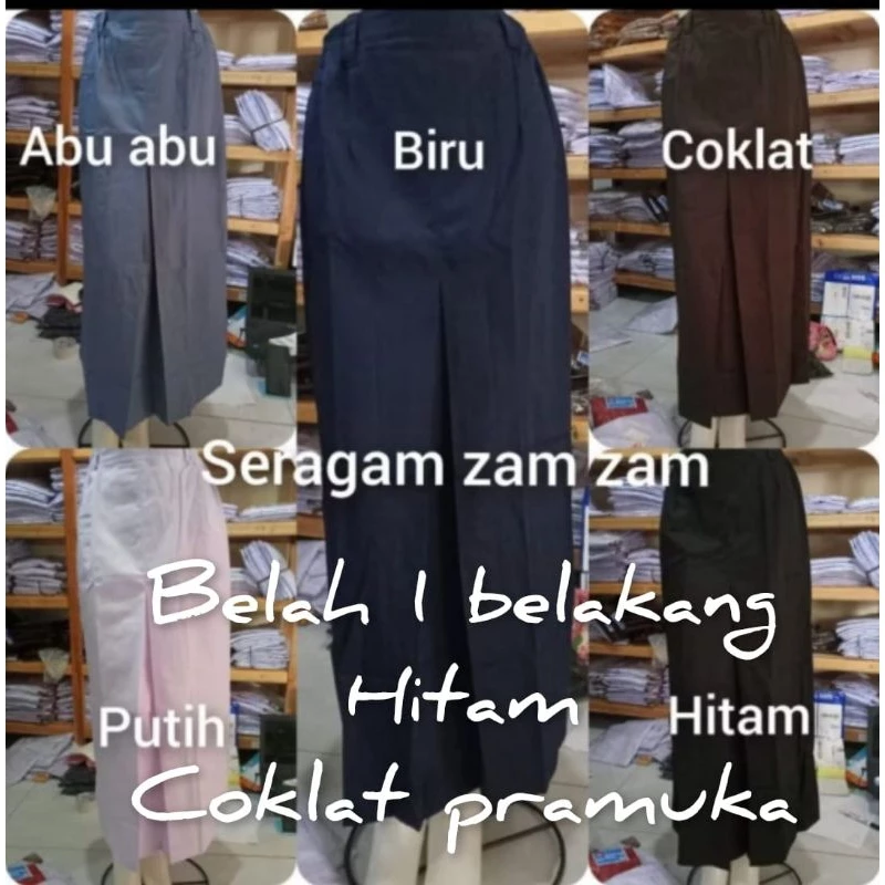 Rok span panjang belah 1 SMA SMK seragam  smp sma  seragam sekolah kerja kantor rok kerja kantor