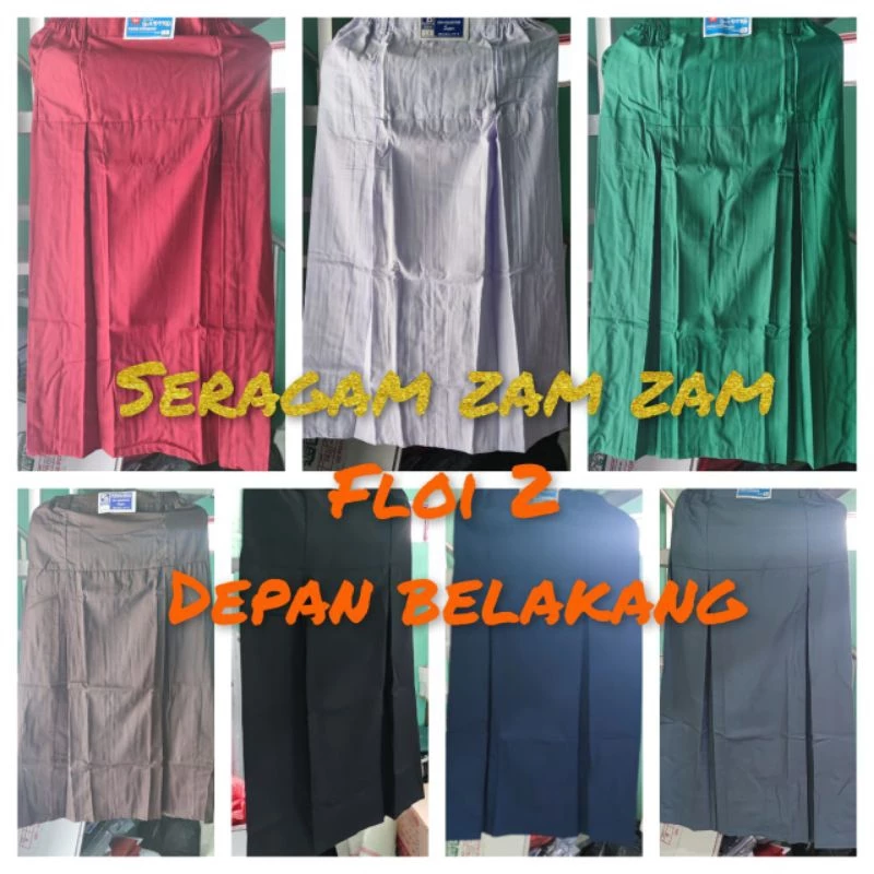 Rok panjang belah dua depan dan belah dua belakang, seragam SD SMp SMA  rok panjang SD SMp SMA