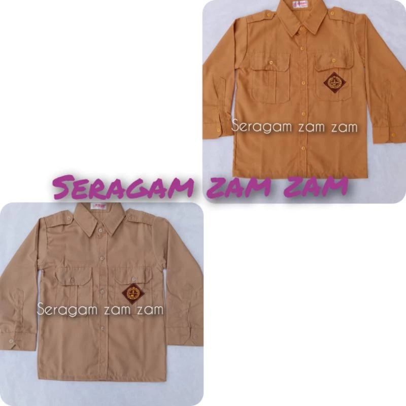 Seragam SD SMP SMA Seragam Pramuka Lengan Panjang Seragam Sekolah Seragam Sekolah SD SMP SMA SMK Seragam Pramuka Penggalang Panjang Saku 2 Seragam Pramuka Pembina
