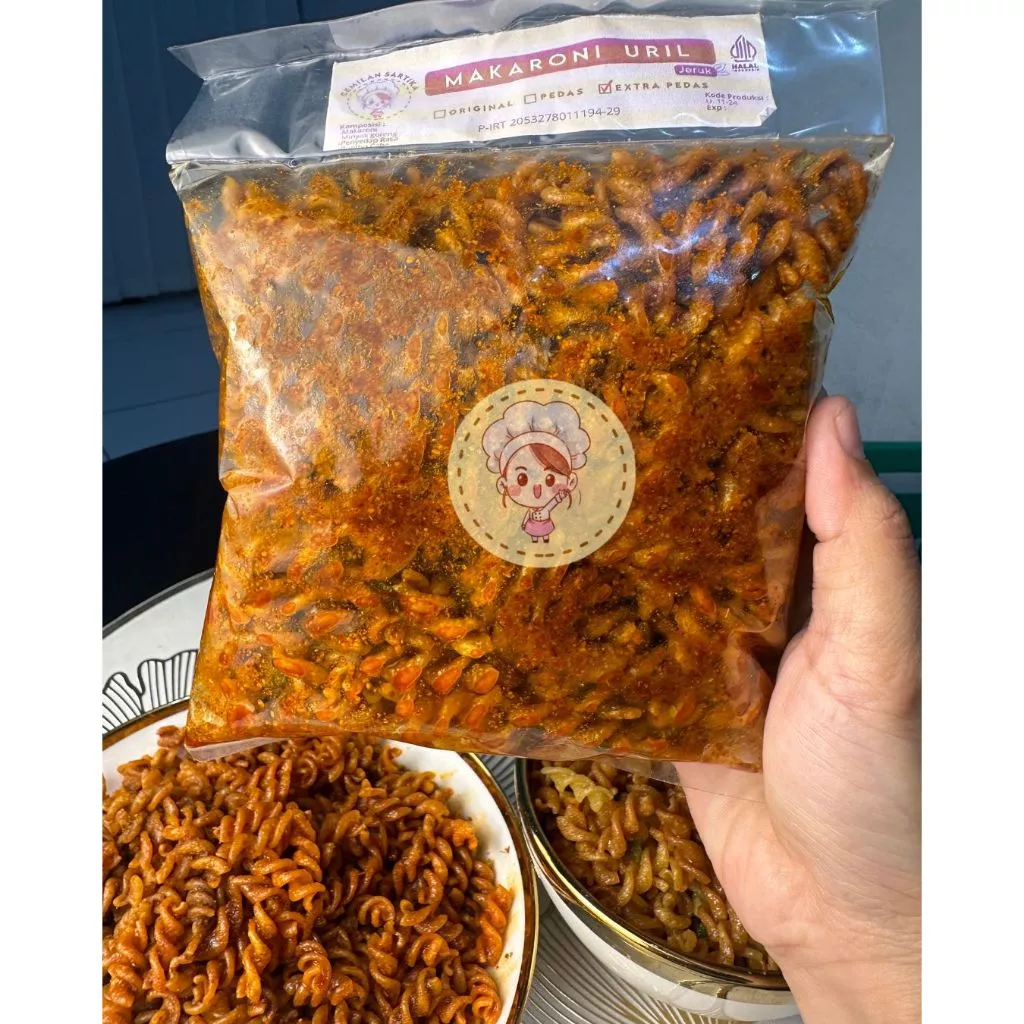 MAKARONI URIL DAUN JERUK 250 GRAM - TIDAK KERAS SAMA SEKALI