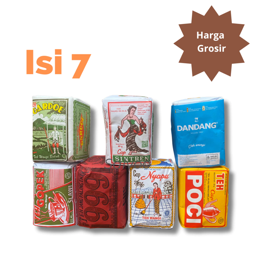 Paket Teh Khas Solo | Teh Racik Solo | Teh angkringan Solo isi 6