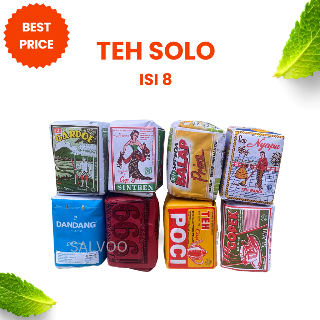 Paket Teh Khas Solo | Teh Racik Solo | Teh angkringan Solo isi 8