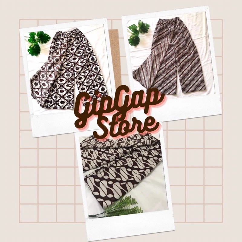 Celana Anak Laki Model Rok Wiru Gip Gap Store Warna Putih Motif Batik - Celana Model Wiru Untuk Anak Anak - Celana Panjang Batik Model Wiru Warna Putih - Celana Kolor Batik Anak