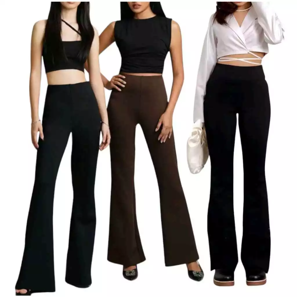 Flare Pants - Highwaist Flare Pants - Celana Kulot Semi Cutbray Wanita