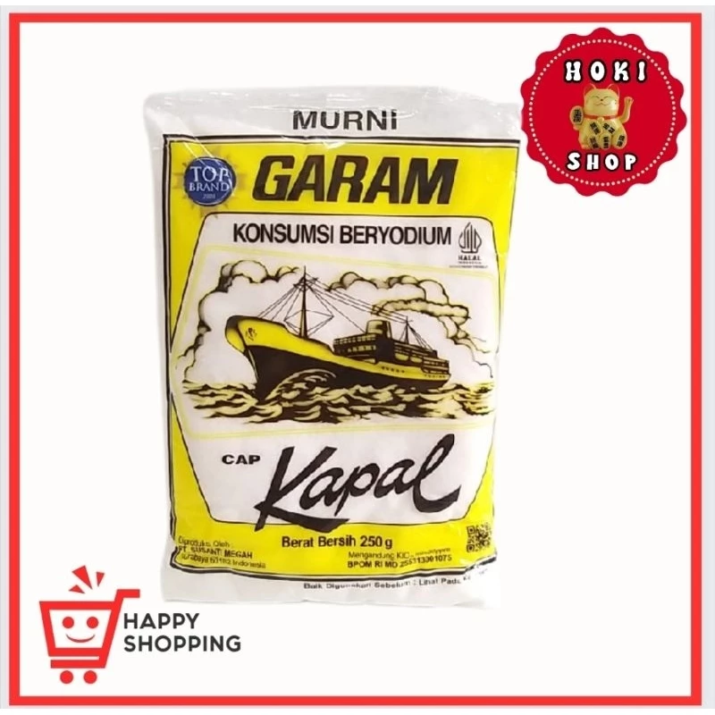Garam Cap Kapal 250gr / Garam Kapal