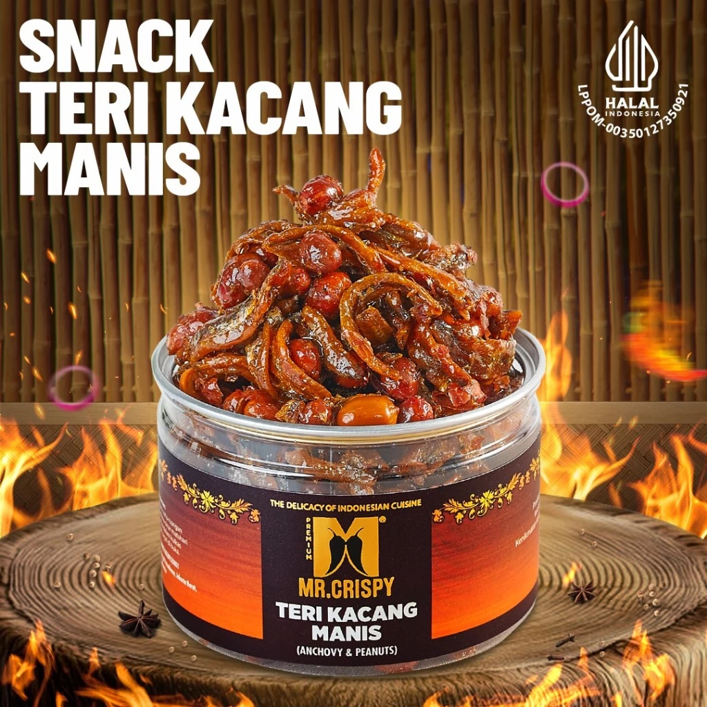 Teri Kacang Manis Gula Aren Mr. Crispy Halal