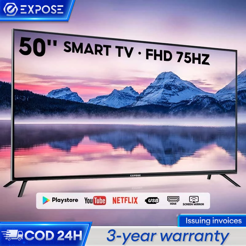 Dual Band Wi-Fi Dolby Audio Smart TV 50 inch Dolby Vision Full HD 4k Youtube/Netflix/HDMI/Bluetooth