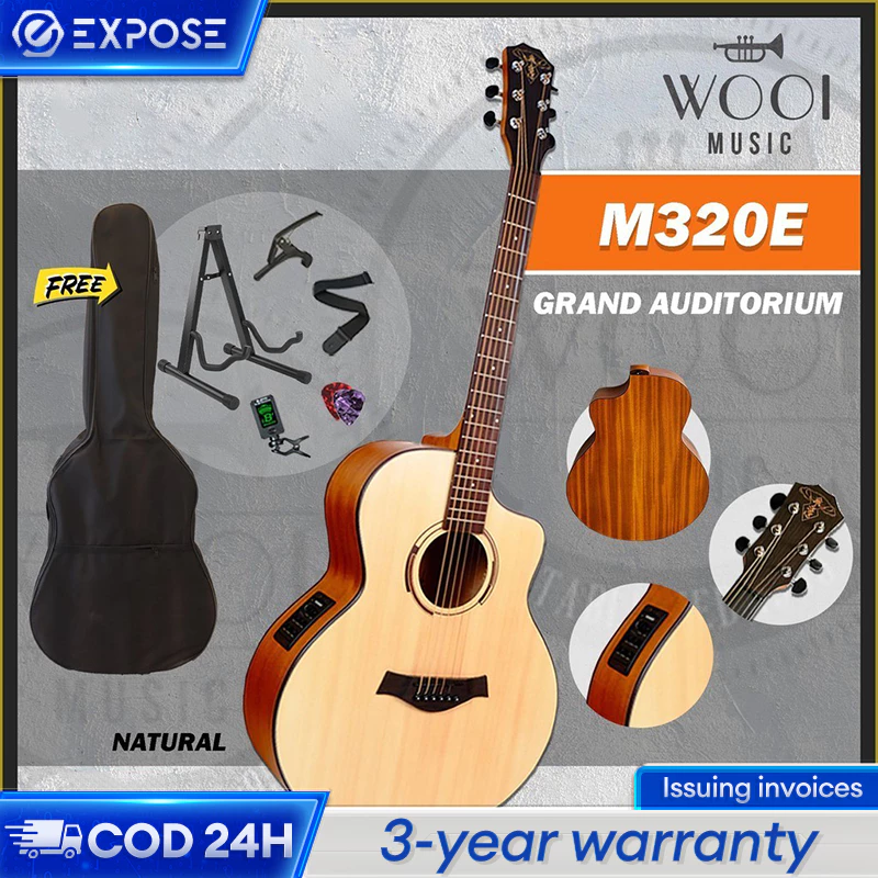 Gitar Akustik/Akustik YMH (BONUS Tas, Senar Dan Pick) Pemula Murah Anak Laki Laki Alat Musik Gitar
