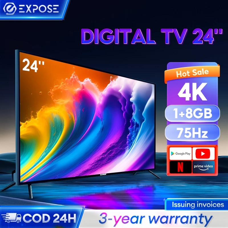 TV Digital 24 Inch Digital TV 17 Inch 4K UHD 75Hz Lcd/Led HDMI/USB Support PS3/PS4 Televisi Monitor